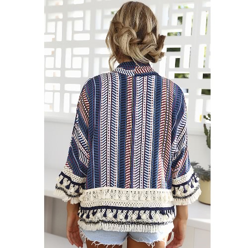 Women Jacket Printed Loose Kimono Cardigan Coat Crochet Lace Long Sleeve Casual Shirt Top Outerwear Blue/Orange
Women Jacket Printed Loose Kimono Cardigan Coat Crochet Lace Long Sleeve Casual Shirt Top Outerwear Blue/Orange