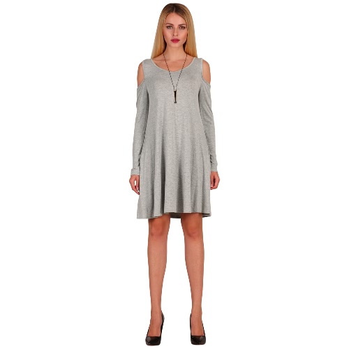 Women Long Sleeve Casual Loose Swing T-Shirt Dress Off Shoulder Tunic Pockets Mini Dress
Women Long Sleeve Casual Loose Swing T-Shirt Dress Off Shoulder Tunic Pockets Mini Dress