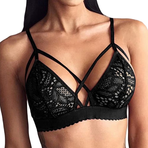 Новые сексуальные женщины без ведущего Sheer Кружева Bralette лямках Твердая Crop Top Бюстье Бюстгальтер Camis
Новые сексуальные женщины без ведущего Sheer Кружева Bralette лямках Твердая Crop Top Бюстье Бюстгальтер Camis