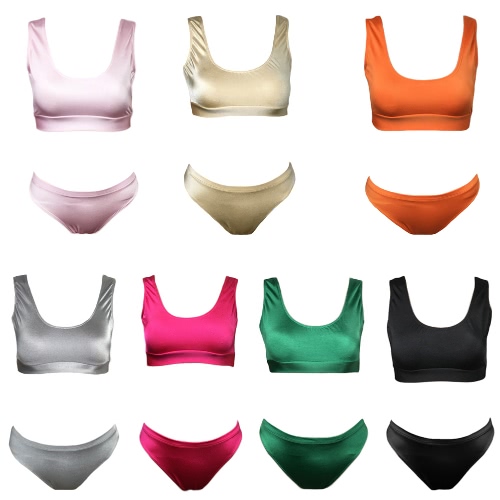 Sexy Women Bikini Set Solid Color O-Neck Sleeveless Casual Elegant Bathing Suit Swimwear Swimsuits Two Piece
Sexy Women Bikini Set Solid Color O-Neck Sleeveless Casual Elegant Bathing Suit Swimwear Swimsuits Two Piece