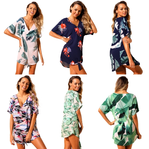 Женские пляжные платья Обложка Ups Plants Print Tie Knot Mini Bikini Cover Beachwear
Женские пляжные платья Обложка Ups Plants Print Tie Knot Mini Bikini Cover Beachwear