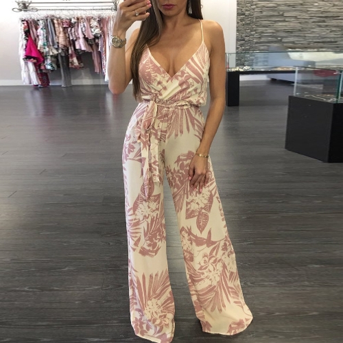 Sexy Women Slip Jumpsuit Deep V Neck Цветочные полосатые печатные ремешки для спагетти Широкие штаны для ног Slim Playsuit Rompers
Sexy Women Slip Jumpsuit Deep V Neck Цветочные полосатые печатные ремешки для спагетти Широкие штаны для ног Slim Playsuit Rompers