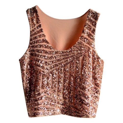 Женщины Sequin Crop Tank Top O-Neck Sleeveless Casual Short Vest Top
Женщины Sequin Crop Tank Top O-Neck Sleeveless Casual Short Vest Top