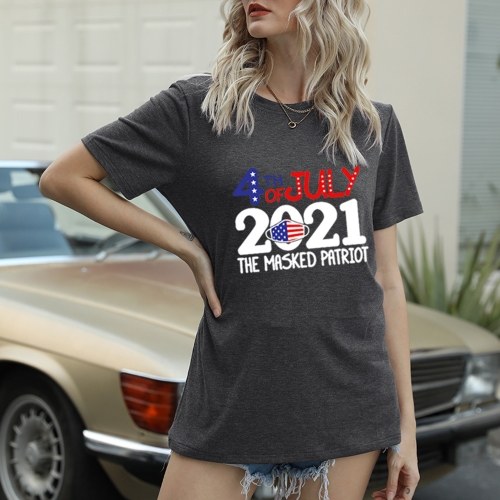 Women Print T-Shirt July 4th Patriotic Flag Print O-Neck Short Sleeve Independence Day Tee Tops
Women Print T-Shirt July 4th Patriotic Flag Print O-Neck Short Sleeve Independence Day Tee Tops
