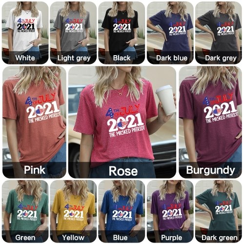 Women Print T-Shirt July 4th Patriotic Flag Print O-Neck Short Sleeve Independence Day Tee Tops
Women Print T-Shirt July 4th Patriotic Flag Print O-Neck Short Sleeve Independence Day Tee Tops