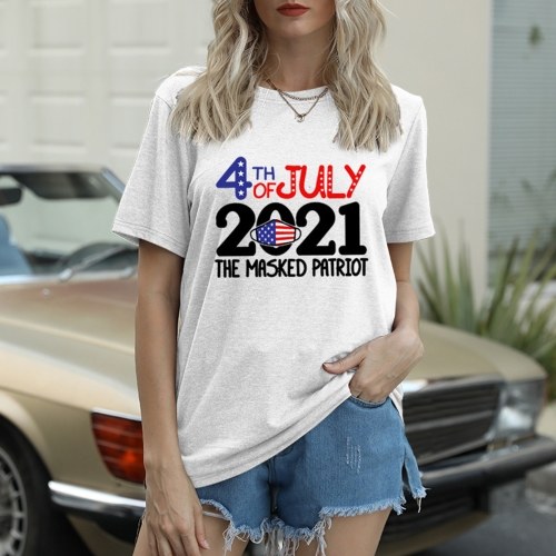 Women Print T-Shirt July 4th Patriotic Flag Print O-Neck Short Sleeve Independence Day Tee Tops
Women Print T-Shirt July 4th Patriotic Flag Print O-Neck Short Sleeve Independence Day Tee Tops