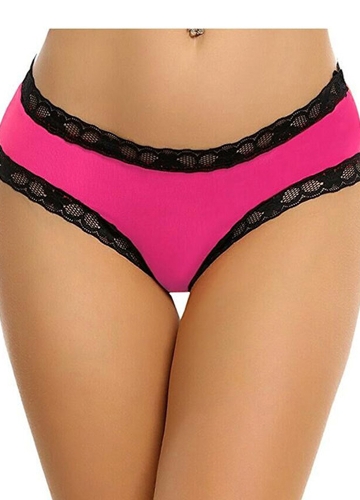 Low Waist Transparent Underwear Panties Lace Cutout Lingerie Briefs Underpants