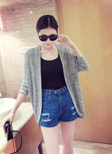 Casual Open Front Long Sleeve Loose Knitted Cardigan for Women Casual Open Front Long Sleeve Loose Knitted Cardigan for Women