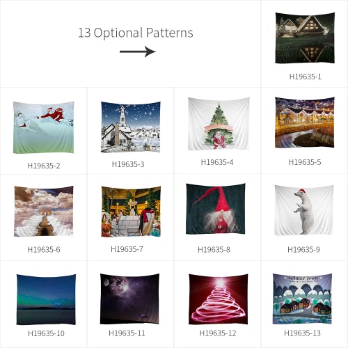 150 * 130cm Christmas Printed Art Tapestry Soft Polyester Wall Hanging Tapestry Christmas Decorations for Living Room Bedroom
150 * 130cm Christmas Printed Art Tapestry Soft Polyester Wall Hanging Tapestry Christmas Decorations for Living Room Bedroom
