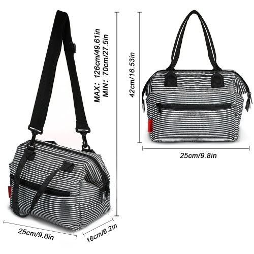 Esonmus Portable Leakproof Insulated Lunch Bag Heat Cool Insulation Baby Bottle Food Tote Bag with Detachable Shoulder Strap--Cross Stripe
Esonmus Portable Leakproof Insulated Lunch Bag Heat Cool Insulation Baby Bottle Food Tote Bag with Detachable Shoulder Strap--Cross Stripe