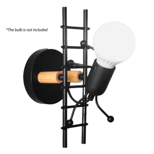The Nordic Style Bedroom Iron Art The Little Man Climbed The Stairs Wall Lamp (With bulb)
The Nordic Style Bedroom Iron Art The Little Man Climbed The Stairs Wall Lamp (With bulb)