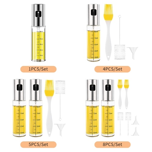 100mL Olive Oil Sprayer Mister Spray Bottle Refillable Oil Dispenser for Cooking BBQ Salad Baking Roasting Grilling Hair Spray Bottle
100mL Olive Oil Sprayer Mister Spray Bottle Refillable Oil Dispenser for Cooking BBQ Salad Baking Roasting Grilling Hair Spray Bottle