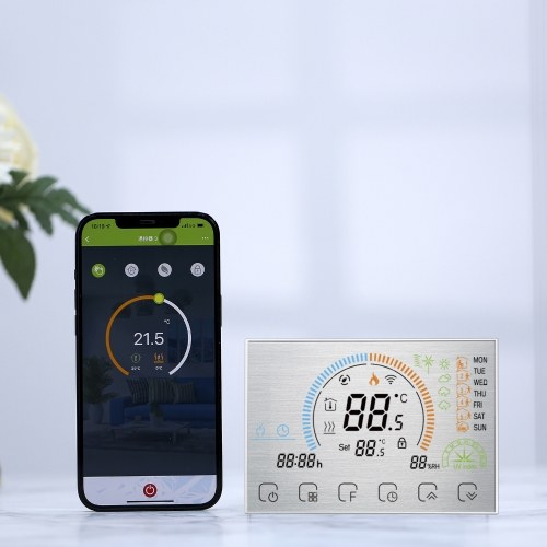 3A 95~240V Water Heating Energy Saving Smart Thermostat with Touchscreen LCD Display Weekly Programmable Room Temperature Controller Home Improvement Product
3A 95~240V Water Heating Energy Saving Smart Thermostat with Touchscreen LCD Display Weekly Programmable Room Temperature Controller Home Improvement Product