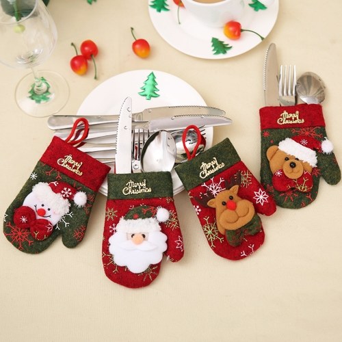 

Mini Christmas Cutlery Tableware Holders With Hanging Rope Mini Silverware Holders Candy Covers Thanksgiving Day Gift Holiday Festivals Dinner Decor