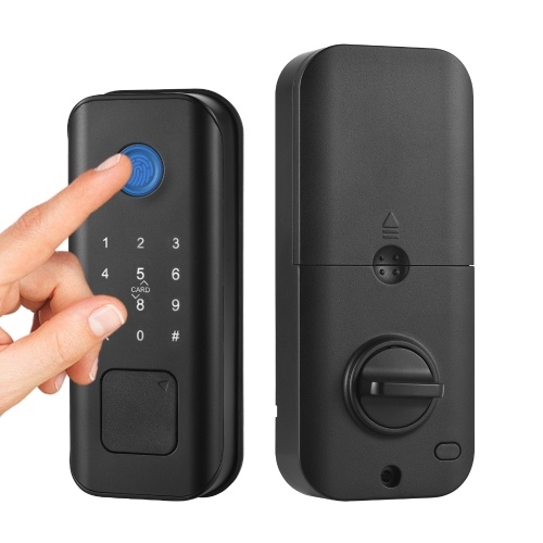 Smart Lock Touchscreen WiFi TY APP Fingerprint Password RFID Card Mechanical Key 5 Unlocking Methods 2500mAh Rechargeable Battery Aluminum Alloy Door Lock for 35-55mm Thickness Office Home Bedroom Door
Smart Lock Touchscreen WiFi TY APP Fingerprint Password RFID Card Mechanical Key 5 Unlocking Methods 2500mAh Rechargeable Battery Aluminum Alloy Door Lock for 35-55mm Thickness Office Home Bedroom Door