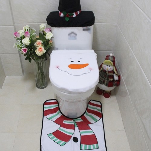 3PCS Christmas Toilet Lid Cover Tank Cover U Shaped Toilet Rug Set Soft Non Slip Water Absorbent Bathroom Rug for Festival Decor
3PCS Christmas Toilet Lid Cover Tank Cover U Shaped Toilet Rug Set Soft Non Slip Water Absorbent Bathroom Rug for Festival Decor