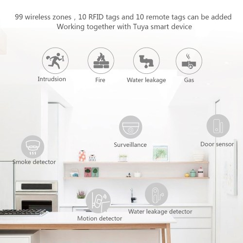 2G/WiFi TY Wireless Home Alarm System 2.4-inch TFT Color Touch Screen Alarm Panel Remote Control SOS Anti-theft Alarm Easy Setup and Control Remote Control DIY GSM Wireless Alarm System for Home Security
2G/WiFi TY Wireless Home Alarm System 2.4-inch TFT Color Touch Screen Alarm Panel Remote Control SOS Anti-theft Alarm Easy Setup and Control Remote Control DIY GSM Wireless Alarm System for Home Security