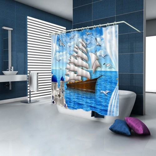 Simulation 3D Seaview Natural Scenery Waterproof Shower Curtain Drapes of Bathroom Toilet with Hooks
Simulation 3D Seaview Natural Scenery Waterproof Shower Curtain Drapes of Bathroom Toilet with Hooks