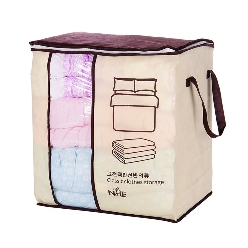 Non-woven Portable Quilt Blanket Clothes Storage Bag Moistureproof Dustproof Stuff Bags with Handle