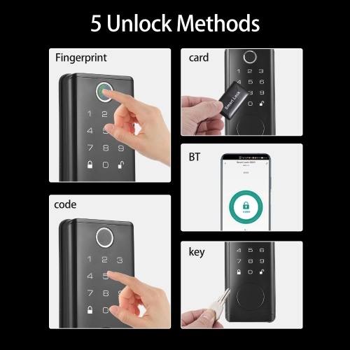 Aoresac Smart Fingerprint Door Lock for Front Door, Electronic Keyless Entry Door Lock Deadbolt with Handle set, Keypad Door Lock with Code Keys APP Control BT Safety Lock
Aoresac Smart Fingerprint Door Lock for Front Door, Electronic Keyless Entry Door Lock Deadbolt with Handle set, Keypad Door Lock with Code Keys APP Control BT Safety Lock