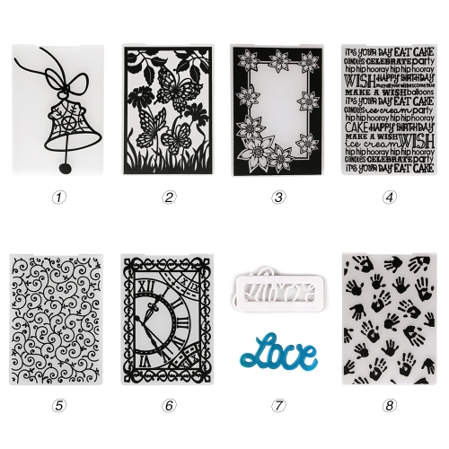 1PCS Plastic Template Textured Impressions Decorative Frame Embossing Folder for Scrapbooking Photo Album Paper Card Craft Making Wedding Decoration Style 1
1PCS Plastic Template Textured Impressions Decorative Frame Embossing Folder for Scrapbooking Photo Album Paper Card Craft Making Wedding Decoration Style 1
