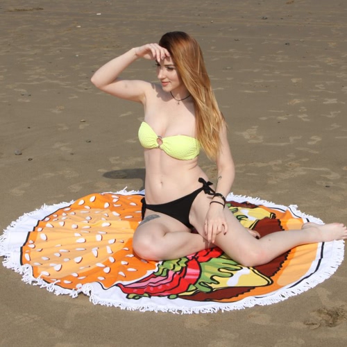 150cm Diameter Round Colorful Beach Towel Tapestry Mat Picnic Blanket Beach Shawl with Fringe Tassels for Holiday Travel
150cm Diameter Round Colorful Beach Towel Tapestry Mat Picnic Blanket Beach Shawl with Fringe Tassels for Holiday Travel