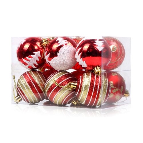Christmas Hanging Ball Painted Ball 6cm 12PCS for Xmas Ornaments Christmas Tree Decoration
Christmas Hanging Ball Painted Ball 6cm 12PCS for Xmas Ornaments Christmas Tree Decoration