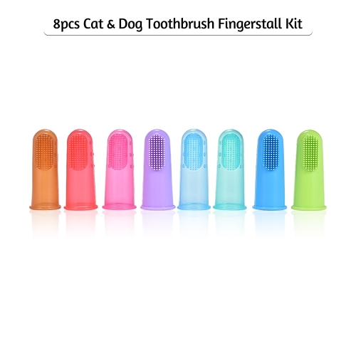 8pcs Cat & Dog Toothbrush Finger Covers Kit Dental Hygiene Brushes Cleaning Tools for Small Medium Large Dogs Cats Pets
8pcs Cat & Dog Toothbrush Finger Covers Kit Dental Hygiene Brushes Cleaning Tools for Small Medium Large Dogs Cats Pets