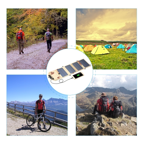 7W 5V USB Port Foldable Solar Panel Charger Outdoor Portable Battery Charger for iPhone Mobile Phone
7W 5V USB Port Foldable Solar Panel Charger Outdoor Portable Battery Charger for iPhone Mobile Phone