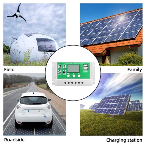 20 Watt 12 Volt Solar Panel Kit Monocrystalline Solar Panel + 60A PWM Charge Controller + Battery Clips 22% High-Efficiency for RV Boats Trailer Off-Grid System
20 Watt 12 Volt Solar Panel Kit Monocrystalline Solar Panel + 60A PWM Charge Controller + Battery Clips 22% High-Efficiency for RV Boats Trailer Off-Grid System