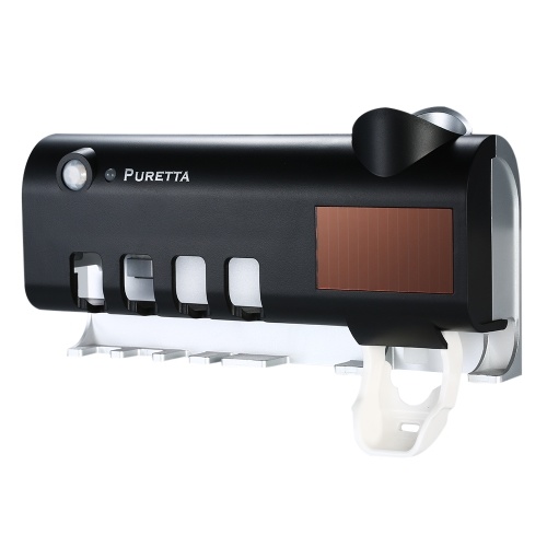 PURETTA UV Toothbrush Sterilizer Solar Toothbrush Sanitizer Toothbrush Rack Toothbrush Holder Toothbrush Stand Brush Holder with Toothpaste Dispenser Bathroom Organizer Storage Rack
PURETTA UV Toothbrush Sterilizer Solar Toothbrush Sanitizer Toothbrush Rack Toothbrush Holder Toothbrush Stand Brush Holder with Toothpaste Dispenser Bathroom Organizer Storage Rack