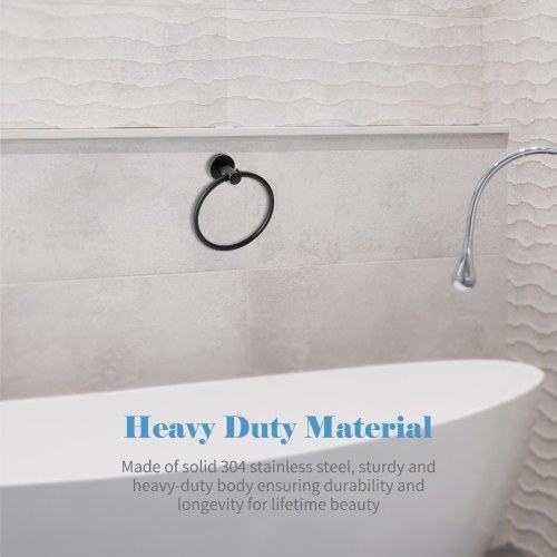 6PCS Bathroom Hardware Set Towel Bar Towel Ring Toilet Paper Holder 3 Hooks Stainless Steel Wall Mounted Drilling Towel Holder Toilet Paper Rack Hanging Hooks
6PCS Bathroom Hardware Set Towel Bar Towel Ring Toilet Paper Holder 3 Hooks Stainless Steel Wall Mounted Drilling Towel Holder Toilet Paper Rack Hanging Hooks