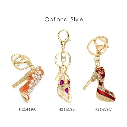 High-Heeled Shoes Key Chain Zinc Alloy Rhinestone Key Ring with Clip Hook Handbag Purse Car Pendant Ornament Decor
High-Heeled Shoes Key Chain Zinc Alloy Rhinestone Key Ring with Clip Hook Handbag Purse Car Pendant Ornament Decor