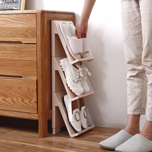 Standing Shoe Rack 3-Layer Design Triangle Space-saving Shoes Storage Organizer for Entryway Closet Bathroom Hotel
Standing Shoe Rack 3-Layer Design Triangle Space-saving Shoes Storage Organizer for Entryway Closet Bathroom Hotel
