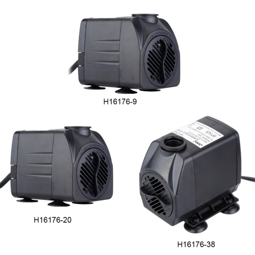 220-240V 1000/1500/2500 L/H 9/20/38W Submersible Aquarium Water Pump Fountain Pond Fish Tank Pump Powerhead UK Plug