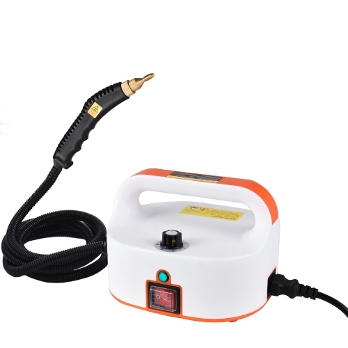 

Portable Steam Cleaner 1500W High Temperature High Pressure Mobile Cleaning Machine Steam Cleaner 50-400ml/min Multi Purpose 3.5Bar Handheld Pressurized Steam Cleaner with 3 Brush Heads for Cleaning Window Floor Counter Car Auto