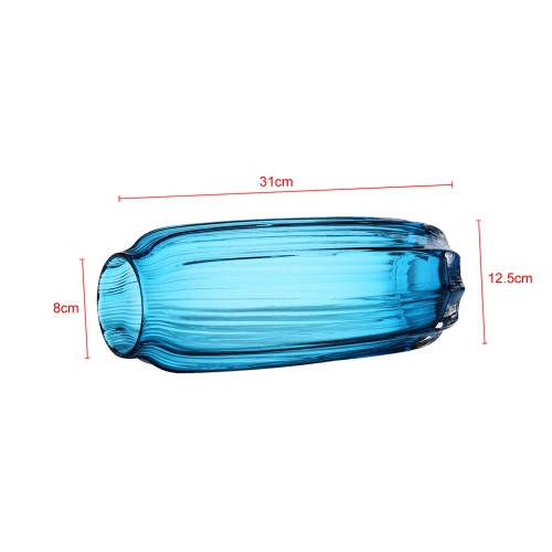 CASAMOTION 31cm Hand Blown Modern Ribbed Design Glass Vase Home Art Decoration Floral Arrangements Straight Shape
CASAMOTION 31cm Hand Blown Modern Ribbed Design Glass Vase Home Art Decoration Floral Arrangements Straight Shape
