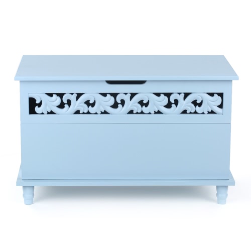 iKayaa Modern Rectangle Storage Chest Large Toy Blanket Storage Bench Ottoman White/Blue
iKayaa Modern Rectangle Storage Chest Large Toy Blanket Storage Bench Ottoman White/Blue