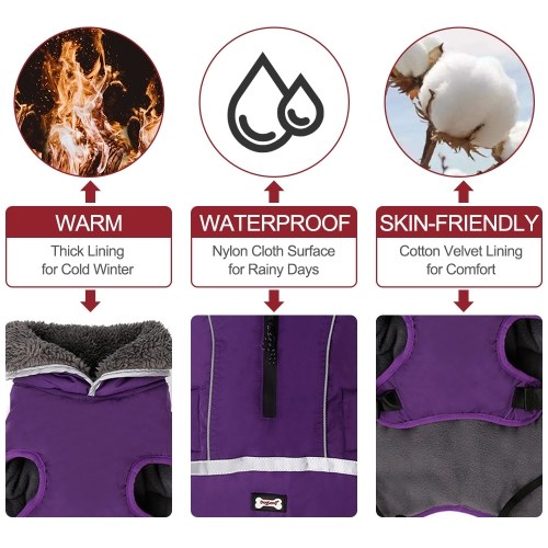 Dog Vest Cold Weather Dog Coats for Winter Warm Fleece Dog Clothes for Small Medium Large Dogs
Dog Vest Cold Weather Dog Coats for Winter Warm Fleece Dog Clothes for Small Medium Large Dogs
