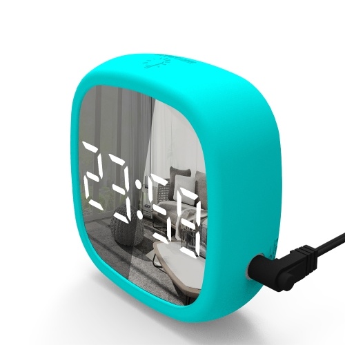 Travel Alarm Clock Digital LED Clock Voice Control Adjustable Brightness USB & Battery Operated Wall-hanging Table Mirror Clock
Travel Alarm Clock Digital LED Clock Voice Control Adjustable Brightness USB & Battery Operated Wall-hanging Table Mirror Clock