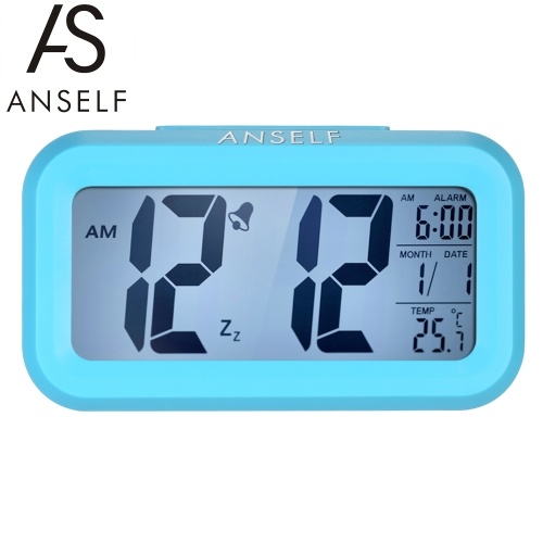 Anself LED Digital Alarm Clock Repeating Snooze Light-activated Sensor Backlight Time Date Temperature Display
Anself LED Digital Alarm Clock Repeating Snooze Light-activated Sensor Backlight Time Date Temperature Display