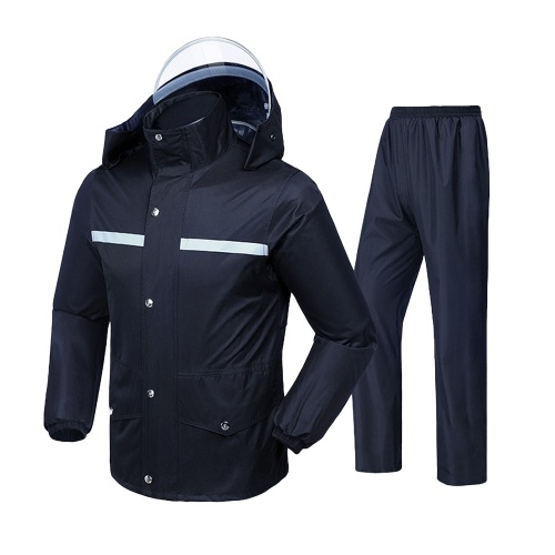 Mens Waterproof Rain Suit with Reflective Strip Waterproof Jacket Trouser Suit Raincoat Windproof Hooded Rainsuit for Fishing Campimg Outdoor Activity
Mens Waterproof Rain Suit with Reflective Strip Waterproof Jacket Trouser Suit Raincoat Windproof Hooded Rainsuit for Fishing Campimg Outdoor Activity