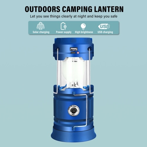 Outdoors Camping Lantern USB Rechargeable Solar Charging Power Supply for Phone Portable Collapsible LED Camping Lantern for Outdoors Emergency Hiking Fishing
Outdoors Camping Lantern USB Rechargeable Solar Charging Power Supply for Phone Portable Collapsible LED Camping Lantern for Outdoors Emergency Hiking Fishing