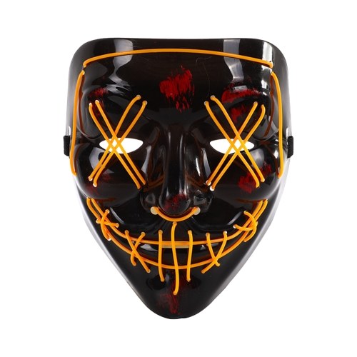 LED Halloween Mask Glow In Dark Horror Mask Creepy Costume LED Light Up Cosplay Full Face Mask for Halloween Party Props Bar Festivals Carnival
LED Halloween Mask Glow In Dark Horror Mask Creepy Costume LED Light Up Cosplay Full Face Mask for Halloween Party Props Bar Festivals Carnival