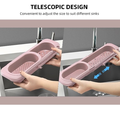 Multifunctional Partition Kitchen Retractable Sink Drain Basket Dish Rack Sink Filter Water Basket Fruit Vegetable Tableware Dish Sponge Drain Basket Pink
Multifunctional Partition Kitchen Retractable Sink Drain Basket Dish Rack Sink Filter Water Basket Fruit Vegetable Tableware Dish Sponge Drain Basket Pink