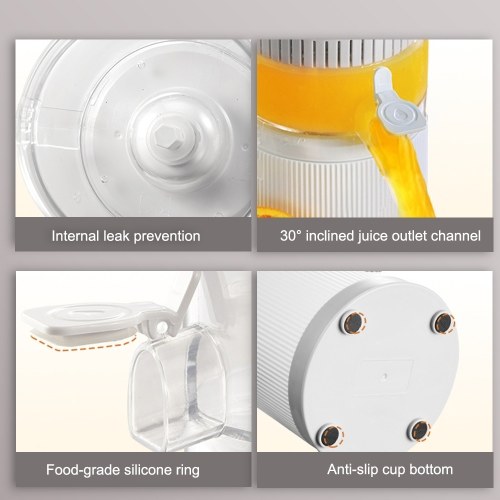 Electric Juicer Rechargeable USB Charging 120rpm Hands-Free High Juice Yield Wireless Portable Automatic Citrus Orange Juice Squeezer for Lemon Lime Grapefruit
Electric Juicer Rechargeable USB Charging 120rpm Hands-Free High Juice Yield Wireless Portable Automatic Citrus Orange Juice Squeezer for Lemon Lime Grapefruit