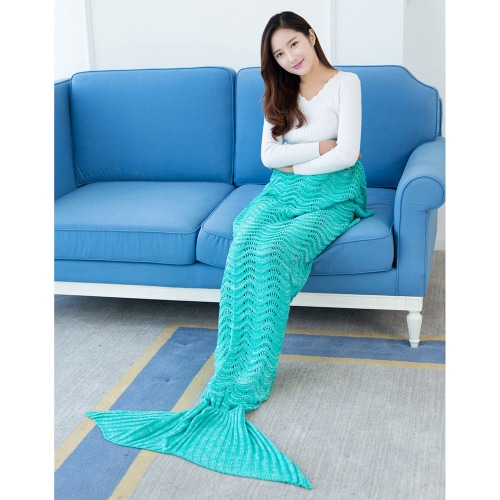 Fashion Beautiful Knitted Mermaid Tail Blanket Crochet Sleeping Bag 70.9 �� 35.4 Sofa Living Room for All Seasons Adult Fashion Beautiful Knitted Mermaid Tail Blanket Crochet Sleeping Bag 70.9 �� 35.4 Sofa Living Room for All Seasons Adult