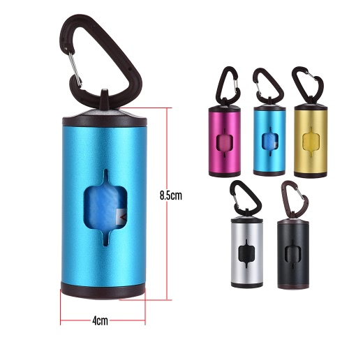 Colorful Pet Poop Holder Dog Waste Dispenser Aluminum Tube Includes 15pcs Waste Bags Refillable
Colorful Pet Poop Holder Dog Waste Dispenser Aluminum Tube Includes 15pcs Waste Bags Refillable