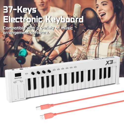 37-Keys Multi-funcation MIDI Keyboard Portable Electronic Piano Digital Orchestrations Keyboard Musical Instrument
37-Keys Multi-funcation MIDI Keyboard Portable Electronic Piano Digital Orchestrations Keyboard Musical Instrument