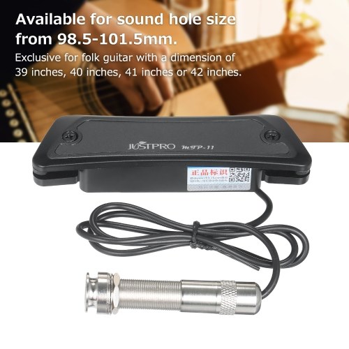 JUSTPRO High Quality Passive Magnetic Sound Hole Pickup Single Coil Pick-up for Folk Guitar
JUSTPRO High Quality Passive Magnetic Sound Hole Pickup Single Coil Pick-up for Folk Guitar